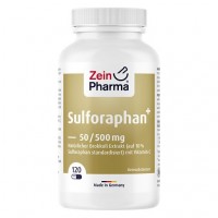 Пищевая добавка с экстрактом брокколи SULFORAPHAN Brokkoli+C 50/500 mg Kapseln 120 шт Zein Pharma